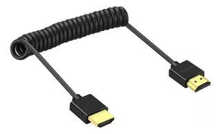 Cabo Câmera Monitor Espiral Hdmi X Hdmi 4k Sony A7siii A7iv