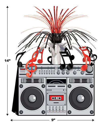Beistle Decoraciones De Hip Hop De Los Años 80 Para Fiesta D