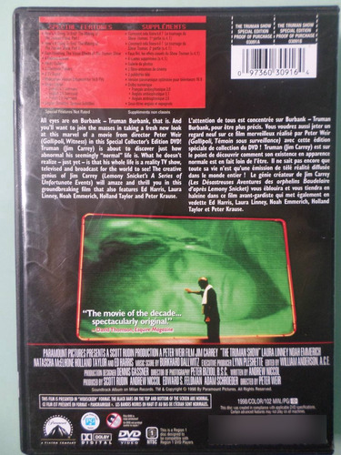 The Truman Show - Special Edition Dvd (Usado)