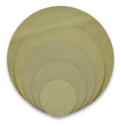 Círculos 30 Cm Mdf Fibrofacil 3 Mm Espesor X 10 Unidades