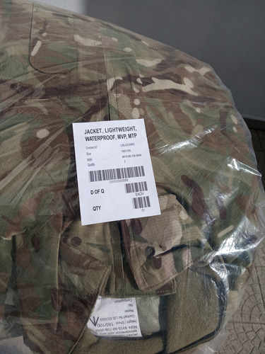 Campera Goretex Ejército Británico New