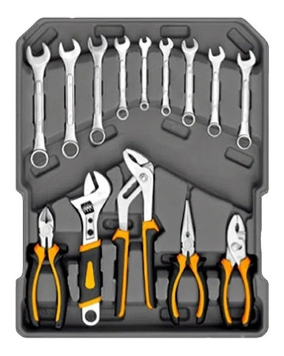 Imagen 6 de 10 de Maletin Portátil Kit Herramientas Piezas Lqcm245-8 Lusqtoff