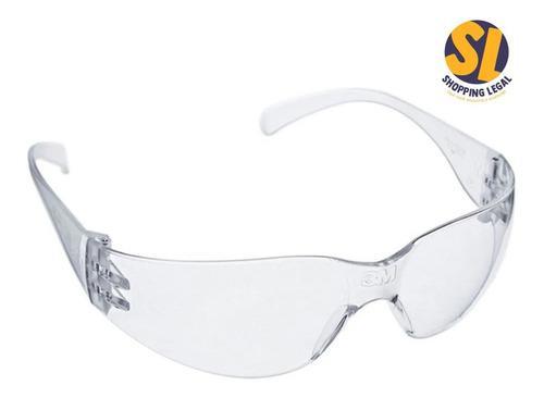 Imagem 1 de 7 de Óculos De Proteção Epi Segurança Virtua Transparente  3m