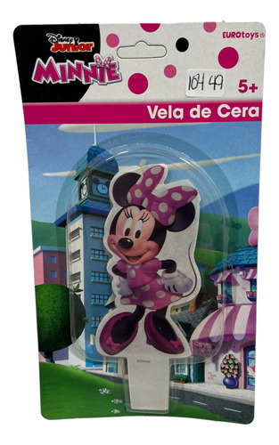 Vela Minnie Mouse Rosa Fiesta Cumpleaños P Pastel Cera Ima Z