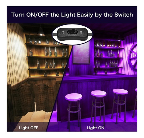 Reflector 200w Luz Neon Uv Negra
