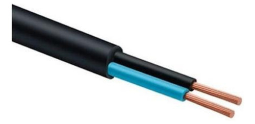 Fio Cabo Flexível Pp 2 Vias 1,5mm Extensão Rolo 50 Metros Cor da cobertura Preto