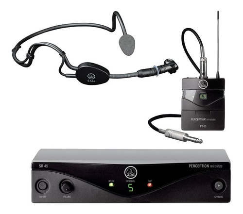 Microfone Headset Akg S/ Fio Perception | Pw45 Sport Set