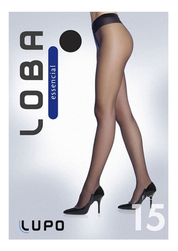 Imagen 2 de 6 de Medias Panty Fina Lycral Desnuda Loba Lupo 15 Deniers Import