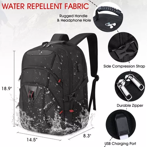 MATEIN Mochila de Viaje, Mochilas para Hombre de 40L, Mochila de Viaje 10  kg Avión con TSA, Mochila Impermeable con Gran Capacidad,Mochila Viaje de