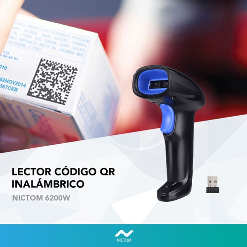 Imagen 4 de 7 de Lector De Códigos De Barra Nictom Yhd-6200w Inalámbrico 2d