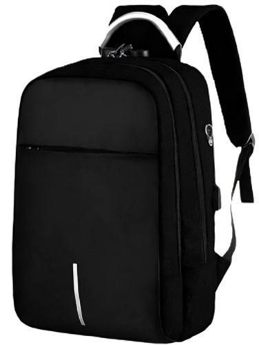 Mochila urbana Libercam MO-60 color negro diseño lisa 35L