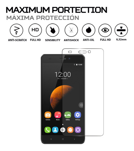 Protector Mica Pantalla Para Wiko Cink Slim
