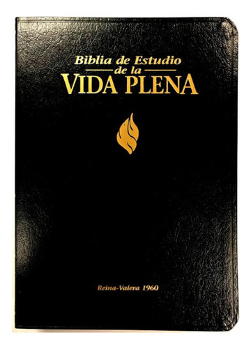 Biblia De Estudio Vida Plena Rvr1960 Negro Imit. Piel