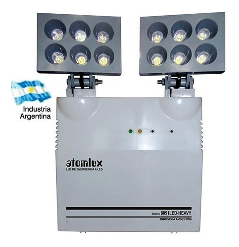 Imagen 2 de 4 de Luz De Emergencia Industrial Atomlux 8091led Heavy 2 Faros