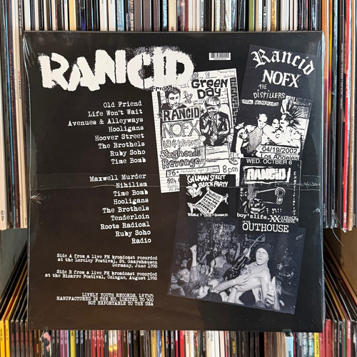 Vinilo Rancid Radio Radio Radio Eu Import. Edición Limitada