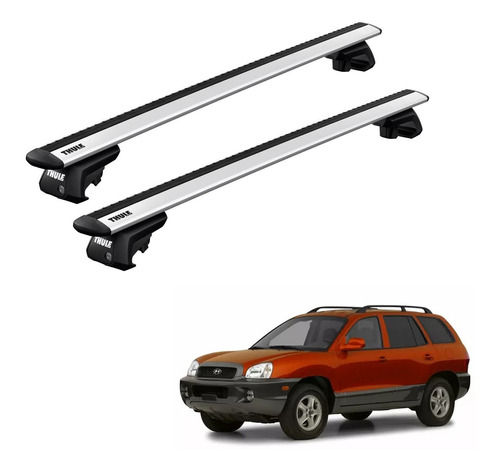 Rack Bagageiro Thule Evo Hyundai Santa Fé Suv 2001 Á 2005