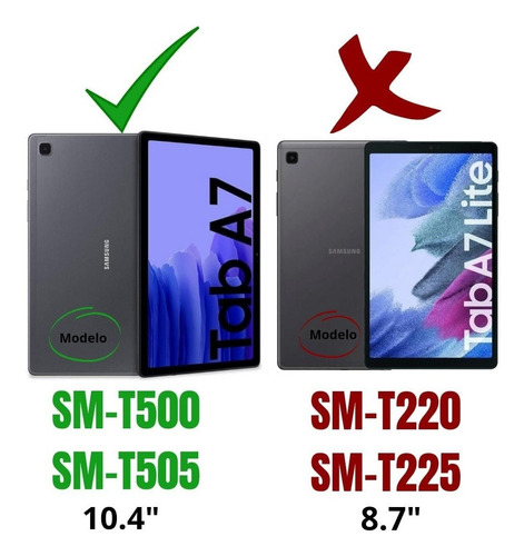 Funda Protectora Samsung Galaxy Tab A7 10.4 T500 Lamina V. 