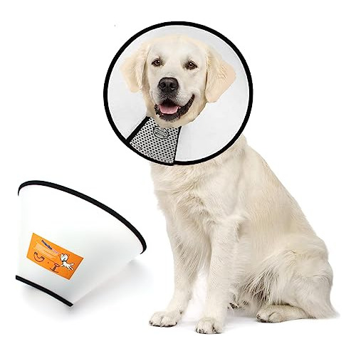 Juvielich - Collar De Cono Suave Para Perros Medianos Y Gran