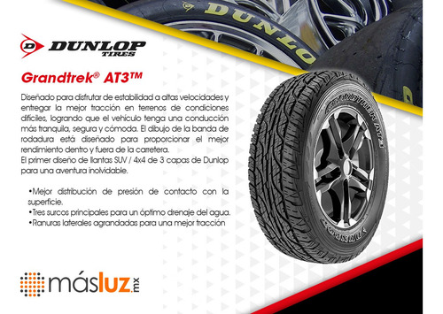 Kit 2 Llantas 245/70r16 111t Dunlop Grandtrek At3