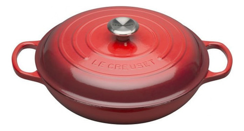 Le Creuset Buffet - Cacerola de hierro (26 cm), color rojo