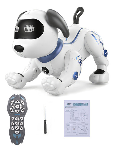 Robô Eletrônico Rc Robot Voice Le Pets Stunt K16a Para Cães