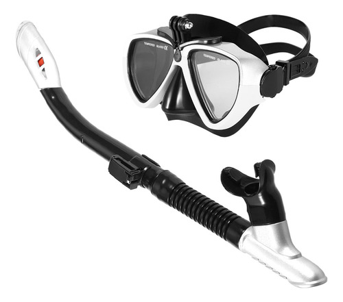 Set De Máscara De Buceo Y Esnórquel, Gafas De Natación Antiv