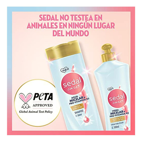 Sedal Care + Crema Para Peinar Hidramicelar Y Pro Vitamina
