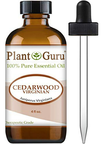 Aceite Esencial De Madera De Cedro Plant Guru 4 Oz 100% Puro