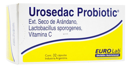 Urosedac Probiotic 32 Caps Infecciones Urinarias Eurolab