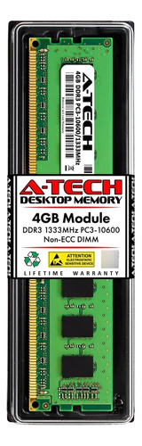A-tech Ram 4gb Ddrmhz Pcdimm Memoria Computadora Escritorio