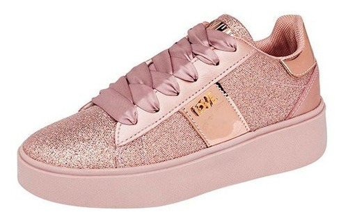 Tenis Plataforma Niña Baby Cats 181146 Oro Rosa 15-21 T6