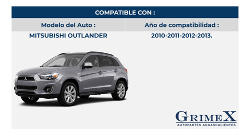 Faro Mitsubishi Outlander 10-2010-2011-2012-2013-13 Izq Ore Izquierdo/conductor