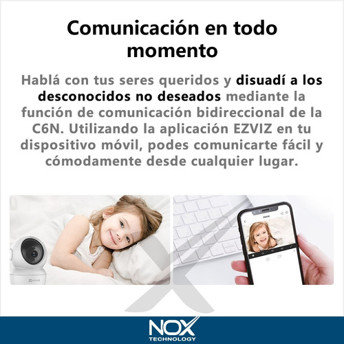 Imagen 7 de 10 de Kit 2 Camara Seguridad Ip Wifi Casa Hikvision Ezviz C6n