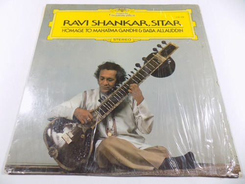 Ravi Shankar Homage To Mahatma Gandhi Vinilo Alemania 1981 (Usado)