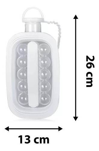 Cubitera Hielera Con Tapa Para Hacer Hielos Blanco