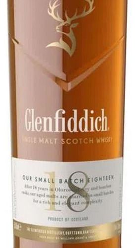 Caja De 12 Whisky Glenfiddich Single Malt 18 Años 750 Ml