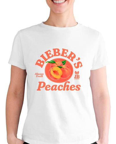 Playera Justin Biber Peaches Farm Durazno Pop