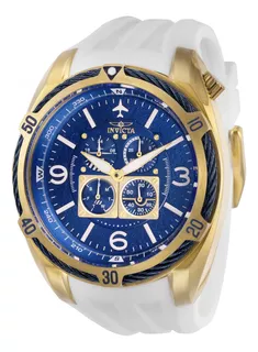 Reloj Para Hombre Invicta Aviator 28081 Blanco