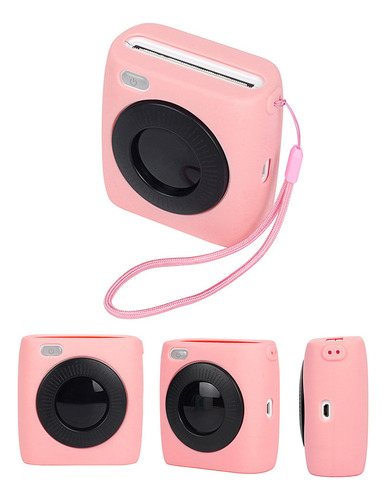 Funda De Bolsillo Para Miniimpresora Con Cordón De Silicona
