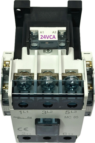 Contator 85a Barato Tri Mc85 2na+2nf 24v Samwha Ith 135a