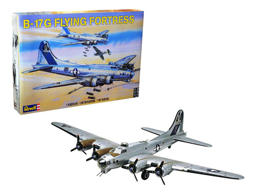 Kit de modelo 1/48 do avião B-17g Flying Fortress Revell