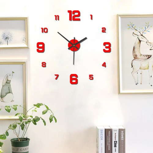 Reloj De Pared Creative Linous Diy, Acrílico Dorado, 80 13