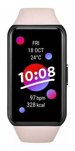 HONOR Reloj inteligente Band 6 Fitness Tracker para hombres y mujeres,  pantalla a color AMOLED de 1.47 pulgadas, SpO2, monitor de frecuencia  cardíaca 24H, duración de la batería de 14 días, rastreador de ciclo  femenino, impermeable  