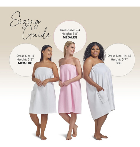 Boca Terry Toalla De Spa Para Mujer - Toalla 100% Algodón Pa
