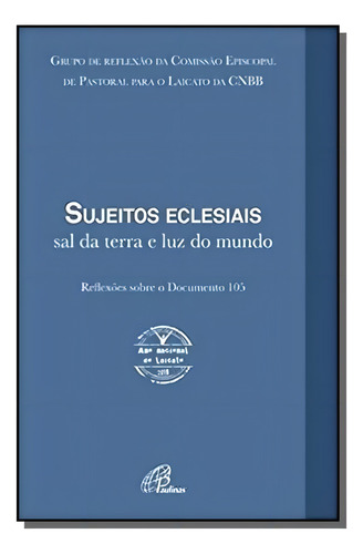 Sujeitos Eclesiais: Sal Da Terra E Luz Do Mundo