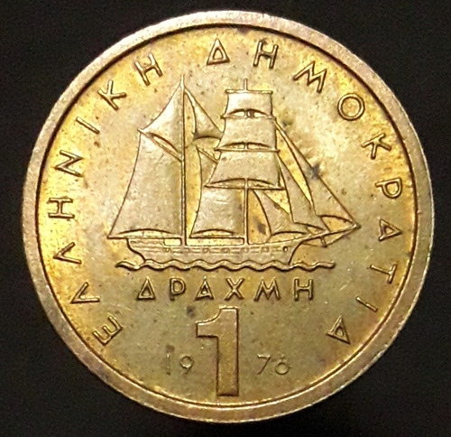 Moneda Grecia 1 Dracma 1976
