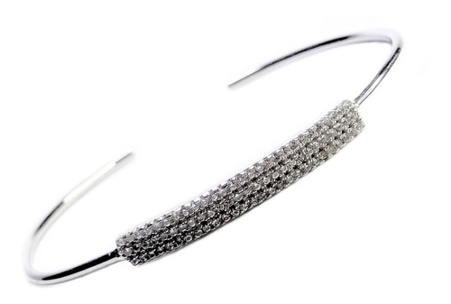 Pulsera Barra Circones Adaptable Plata Fina 925