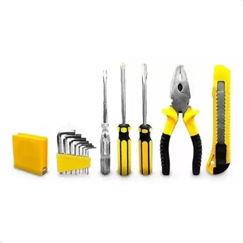 Kit Jogo De Ferramentas 11 Peças Com Maleta Completa - Titanium Platina Cor Preto e amarelo