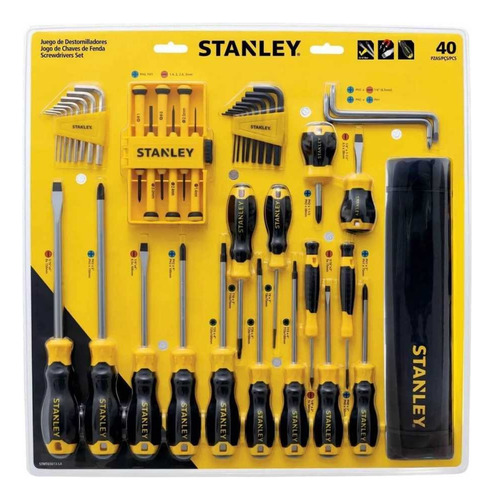 Set Destornilladores. 40 Piezas. Stanley Stmt65613l-la