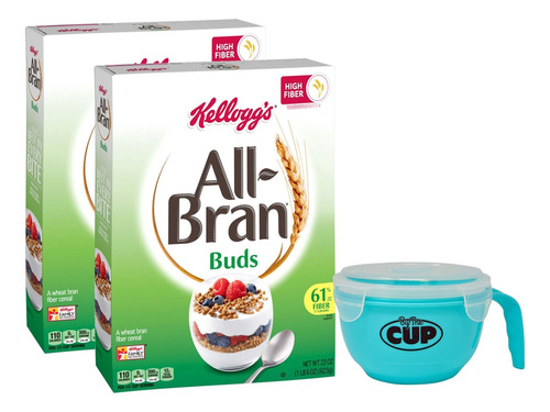 Kellogg's All-bran Buds Cereal Caja 22 Onza Tazon By The Cup
